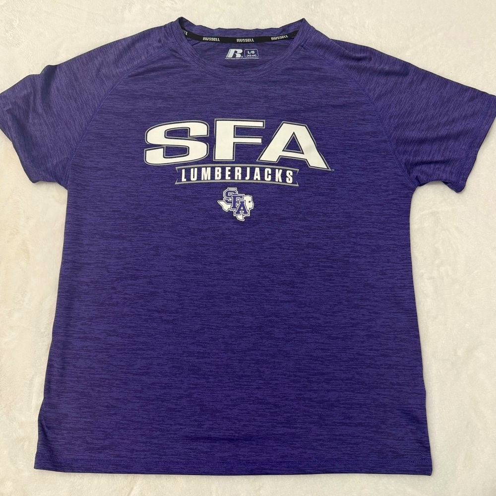 SFA Lumberjacks Purple Men's Shirt Size Large -runs small
